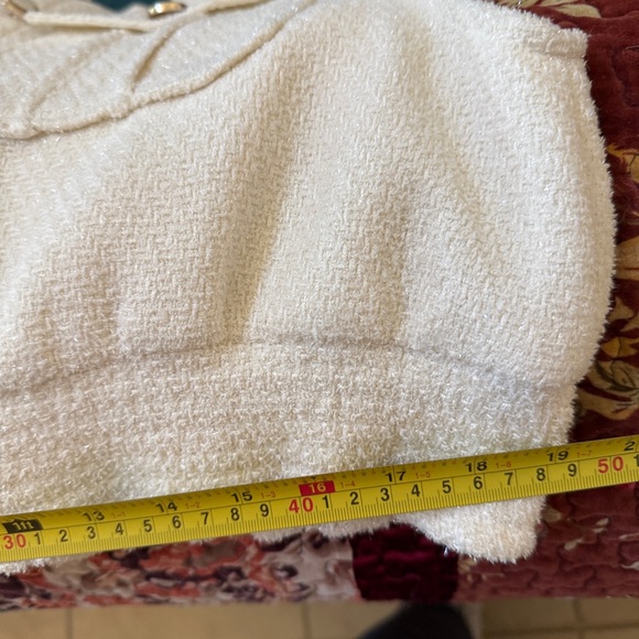 Christian Lacroix Cream Bouclé Tweed Vest | Size Large - Picture 13 of 14